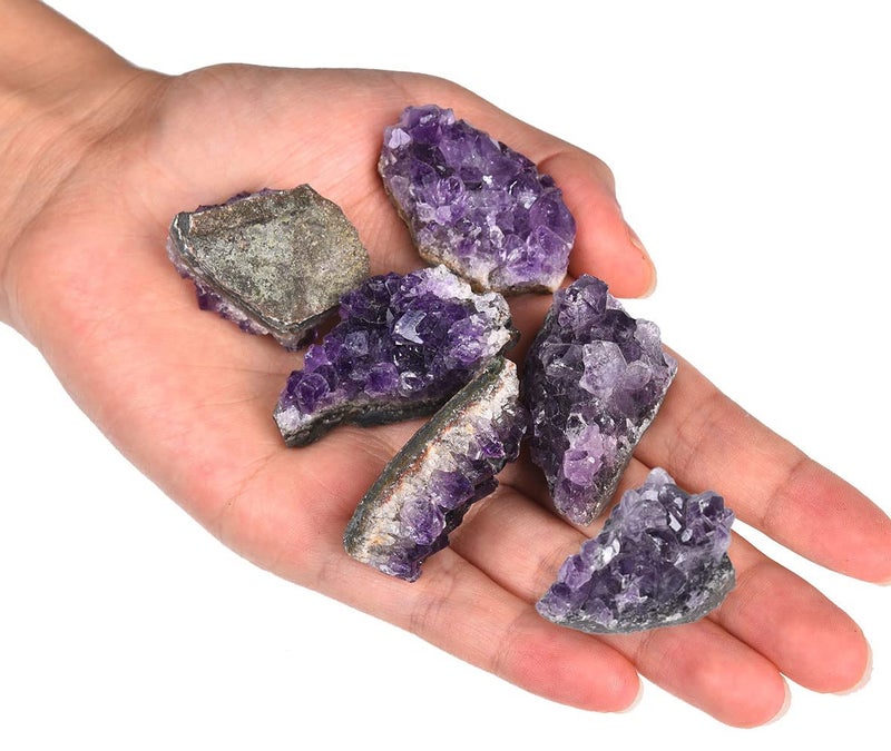 JIC Gem 1.1 LB Amethyst Clusters Natural Raw Amethyst Geode Rock Crystal Healing Stones Witchcraft Gemstone Specimen - Image 2