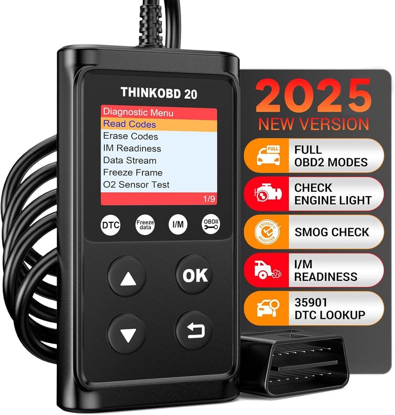 THINKCAR OBD2 Scanner Check Engine Code Reader with Reset, EVAP/O2 Sensor Test, I/M Readiness/Live Data CAN Diagnostic Scan Tool for All OBD2 Cars After 1996 - Image 1