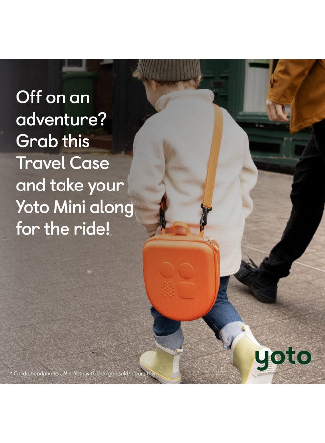 YOTO Yoto Mini Travel Case Protective Hard-Shell Bag for Kids Mini, Audio Cards, & Headphones, Holds up to 30 Cards with Adjustable Shoulder Strap, Fun Accessory Gift for Children Boys & Girls  - Image 4