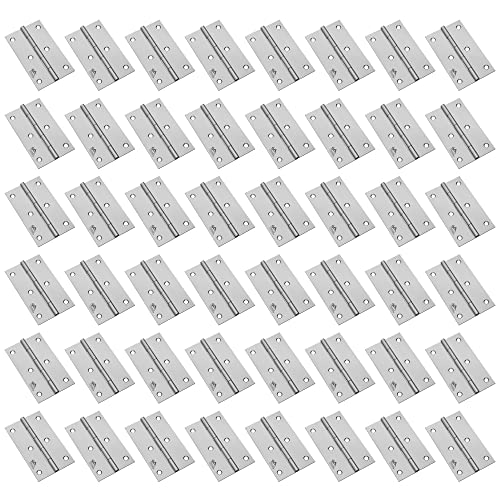 Atlantic Window Door Hinges 3 Inch x 16 Gauge/1.7 MM Thickness Home, Office, Hotel for Main Window Door, Bedroom, Kitchen, Bathroom, Premium Stainless Steel Welded Head (Matt Finish, Pack of 48 Pcs) - Image 1