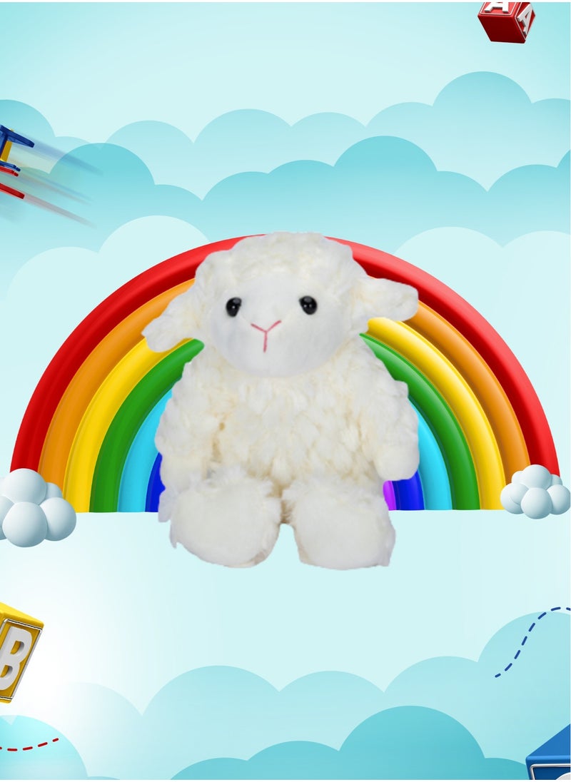 Junior Kingdom Plush Toy Sheep Soft (20cm) Pillow Soft Stuffed Animal Plush Toy for Kids Cuddle Sleeping Plushies for Baby Gifts, Birthday Gifts, and Room Decor  - Image 4
