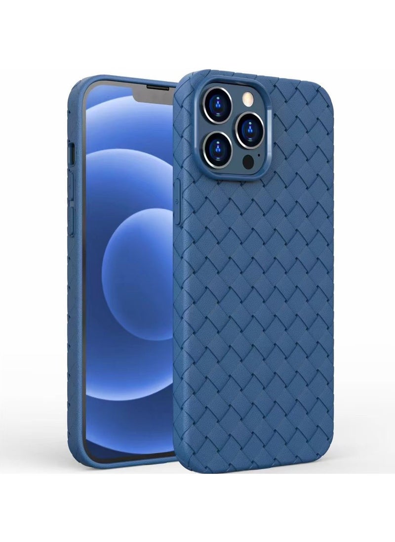 LEEKA - iPhone 11 Pro Max New Cross Grid Weaving Pattern Cover Design Silicone Case for apple iPhone - Image 1