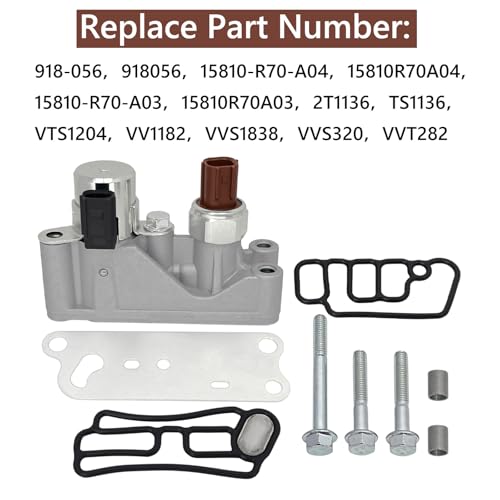QFISH VVT Solenoid Variable Valve Timing Solenoid Compatible with Honda Acura Odyssey Pilot Accord Crosstour 3.5L V6 Replace 918-056 15810-R70-A03 15810-R70-A04 - Image 2
