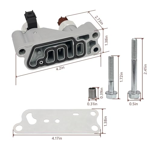 QFISH VVT Solenoid Variable Valve Timing Solenoid Compatible with Honda Acura Odyssey Pilot Accord Crosstour 3.5L V6 Replace 918-056 15810-R70-A03 15810-R70-A04 - Image 4