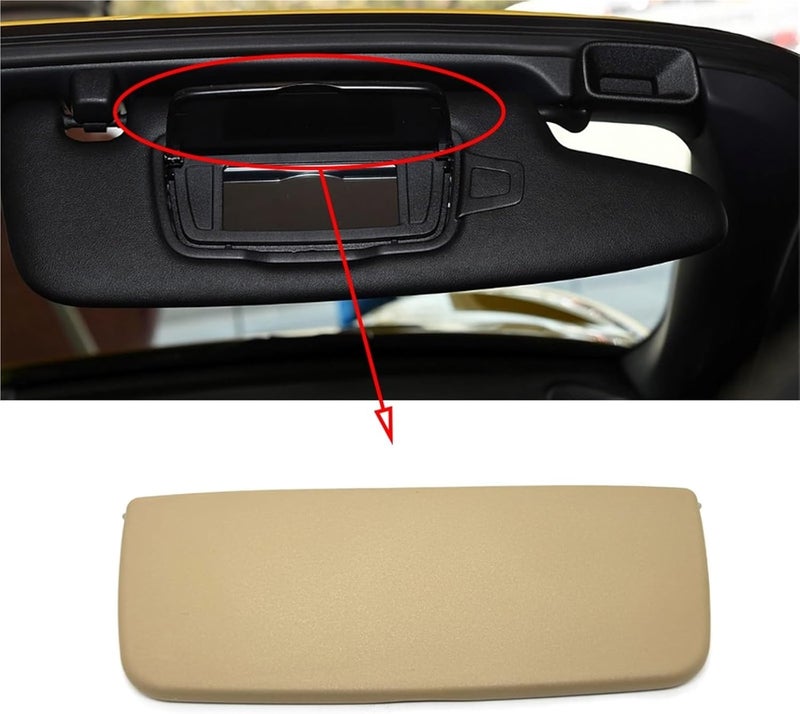 Wivplex Sun Visor Vanity Mirror Cover for Porsche - Image 2