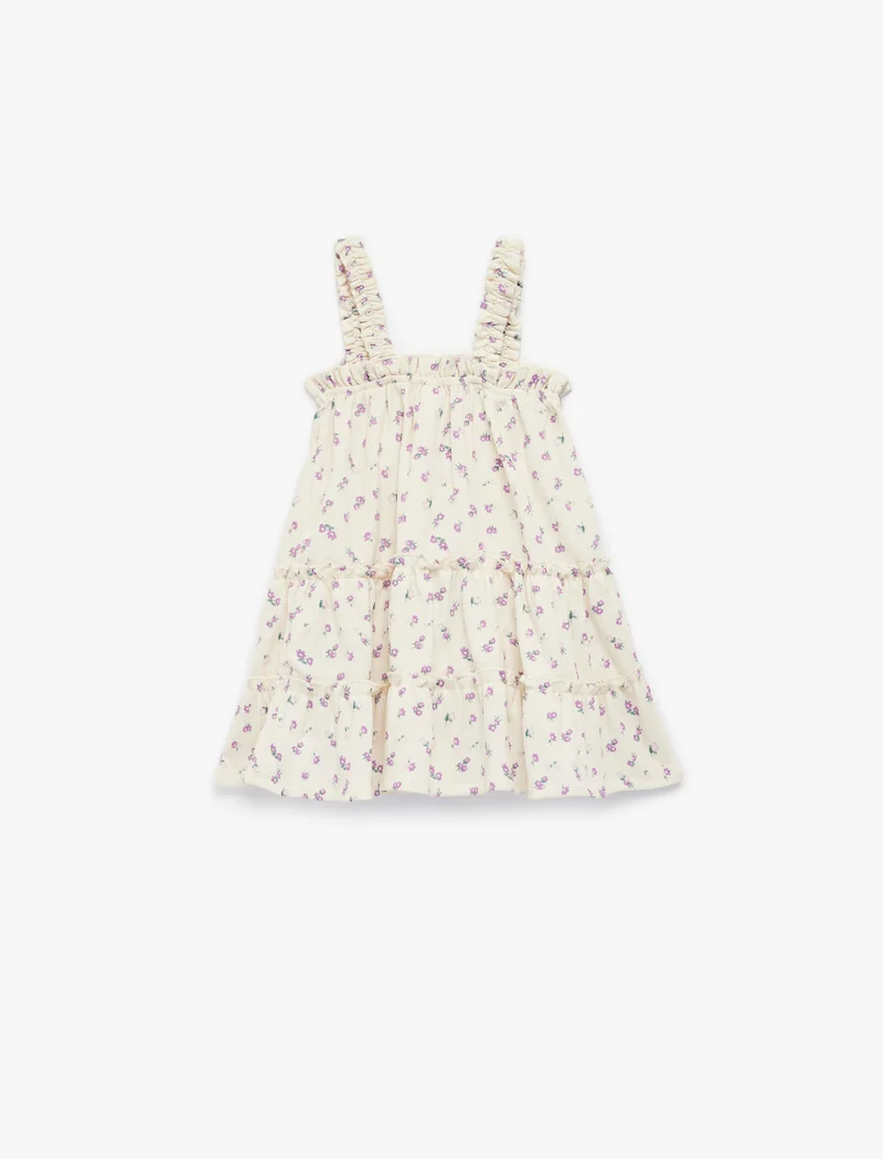 Koton Sleeveless Floral Dress