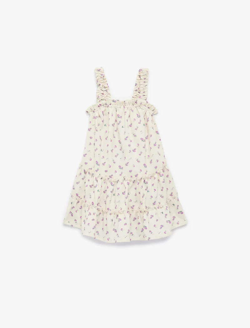 Koton Sleeveless Floral Dress