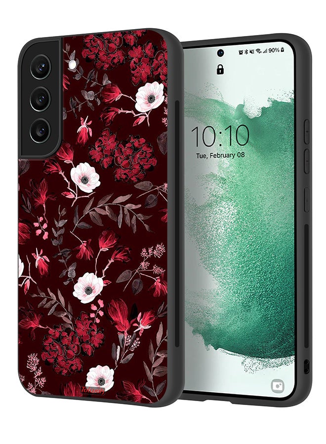 Tolwak Samsung Galaxy S22 Plus 5G Protective Case Cover Small Flowers And Tropical Leaves - Image 1