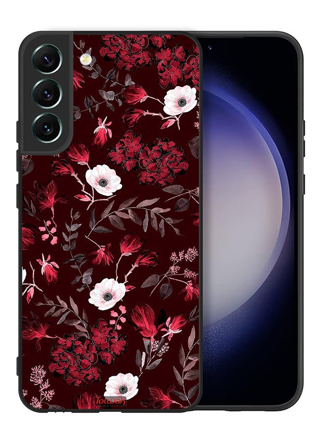Tolwak Samsung Galaxy S22 Plus 5G Protective Case Cover Small Flowers And Tropical Leaves - Image 2