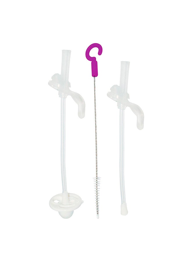 b.box Sippy Cup Replacement Straw Pack: Includes 1 Replacement Straw with Weight, 1 Cleaning Brush, Fits Sippy Cups  - Image 1