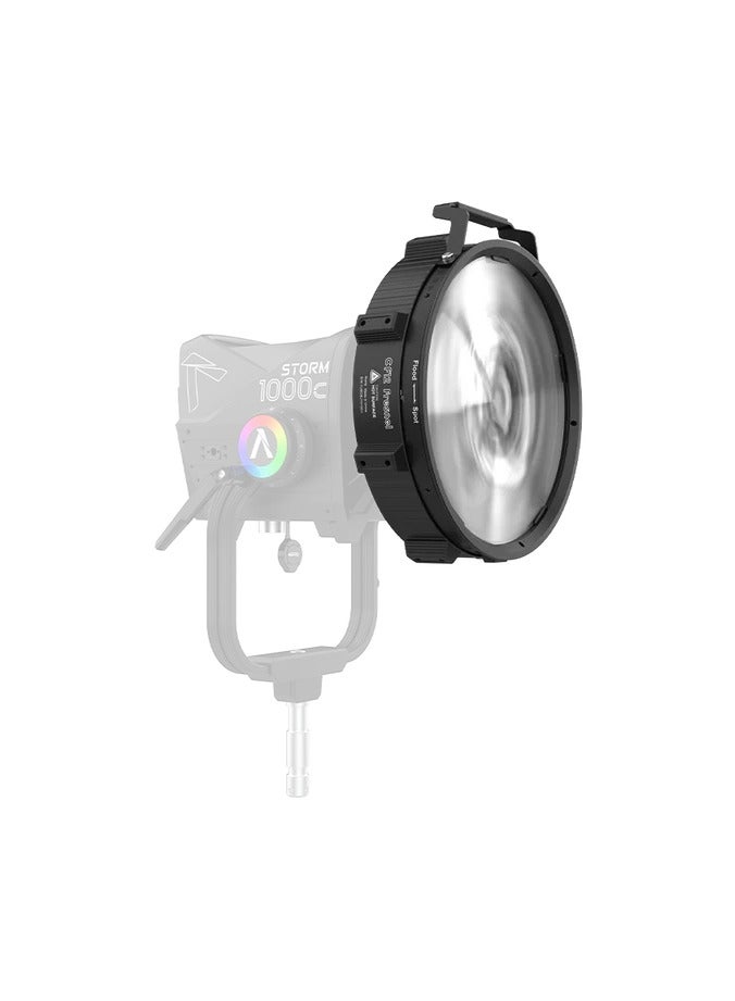 Aputure CF12 Fresnel Lens Modifier – Compatible with STORM 1000c & 1200x, Adjustable Beam Angle (12°–40°), Dual-Optic Design for Enhanced Output, Quiet Cooling, Durable Build for Film & Studio Lighting - Image 1