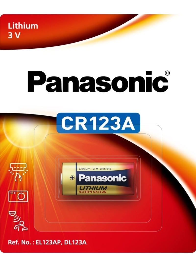 Panasonic CR123A Lithium Battery 3V – Long Lasting High Performance Power Cell for Cameras, Security Systems & Flashlights, Pack of 10 - Image 3