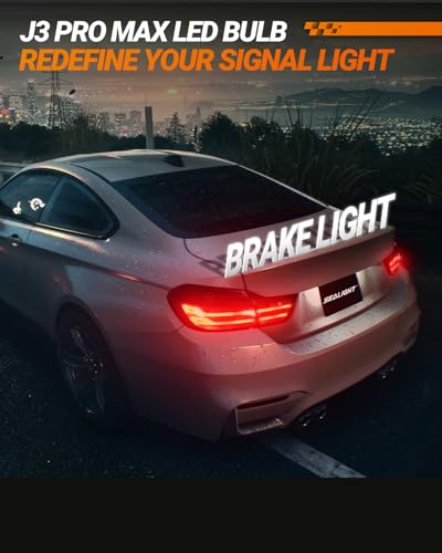 SEALIGHT 3157 LED Bulb Red, Anti Hyper Flashing LED Brake Light Bulbs, 3057 3056 3156 3156 3157NA LED Tail Light Bulbs, Blinker Brake Lights Bulbs, With Built in Resistor, Plug-N-Play, Pack of 2 - Image 3