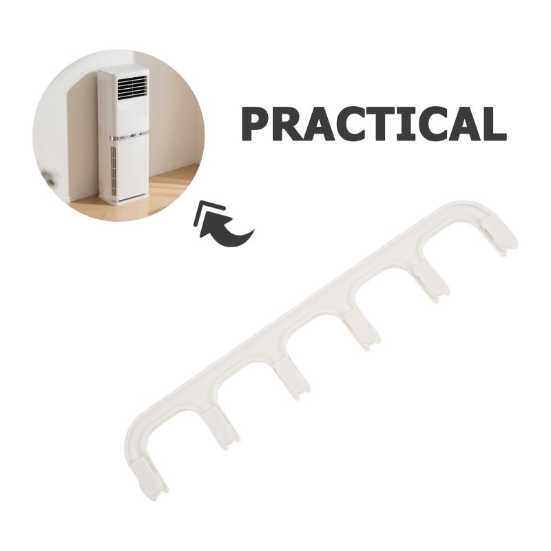 Air Conditioner Floor Unit Panel Replacement Parts For Home Office 21.20X4.00X0.50CM White Airflow Control 2Pack - Image 3