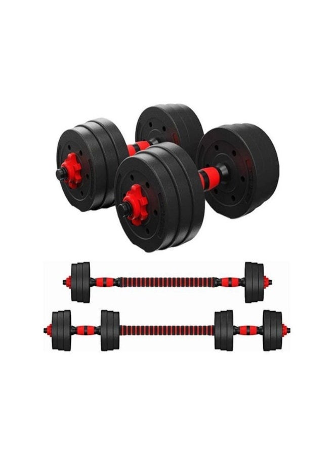 البيض برو مجموعة دمبل قابلة للتعديل بوزن 10 كجم قابلة للتحويل إلى أثقال، زوج من الوزن الخفيف لصالة الألعاب الرياضية المنزلية ومعدات النساء والرجال - Image 3