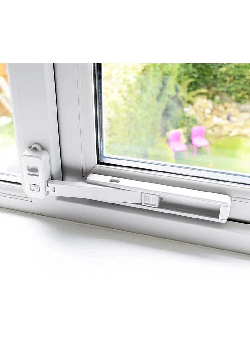قفل تلقائي ممتاز للنافذة، قفل فوري للأمان، مناسب للنافذة الداخلية والخارجية، سهل التركيب - Image 5