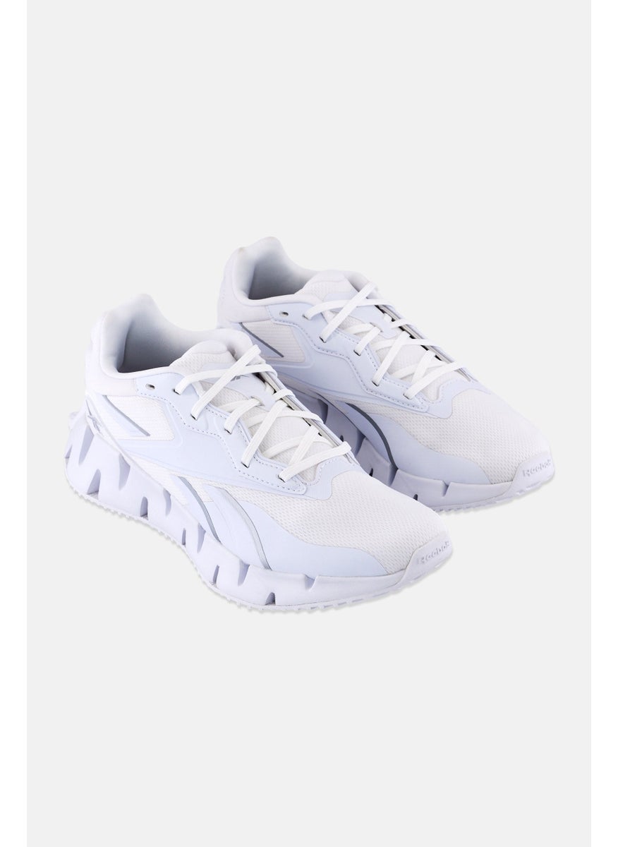 Reebok - Women Zig Dynamica 4 Lace Up Running Shoes, White - Image 1
