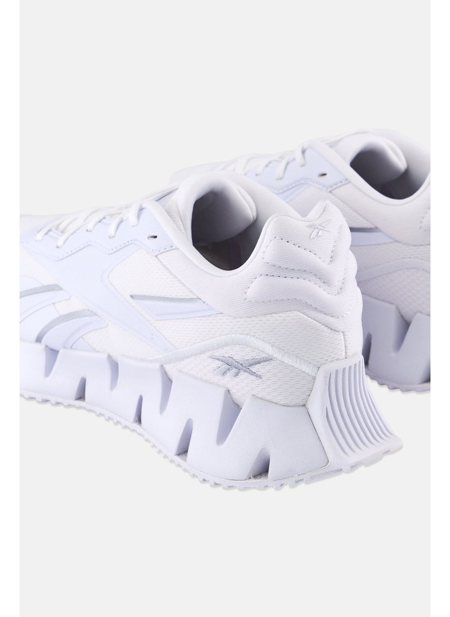 Reebok - Women Zig Dynamica 4 Lace Up Running Shoes, White - Image 1