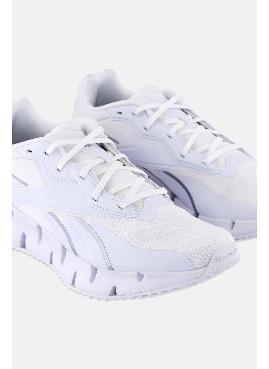Reebok - Women Zig Dynamica 4 Lace Up Running Shoes, White - Image 1