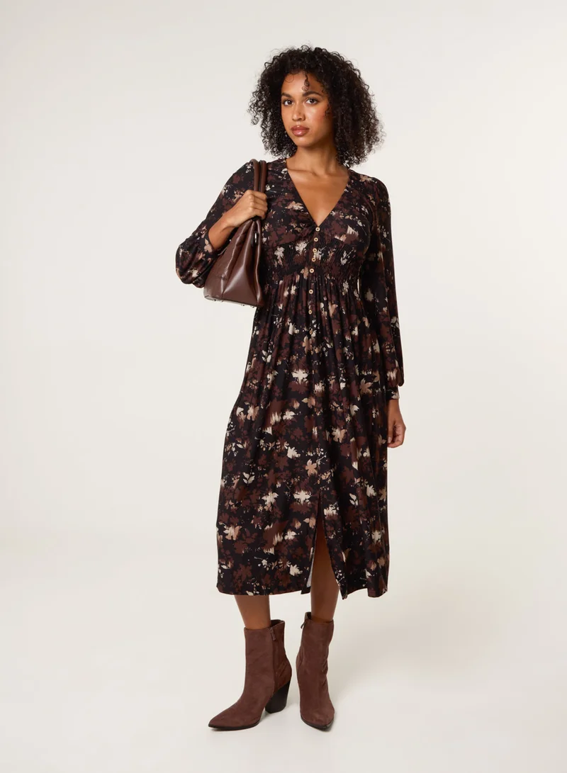 بلو فانيلا Button Front Midi Dress