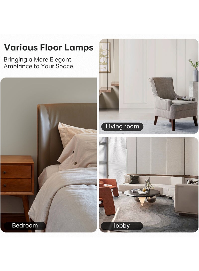 Castlery Triangle Floor Lamp App& Remote Control Dimmable Standing Lamp 12W Corner Floor Lamp,  Suitable for Study, Bedroom, Living Room - Image 5