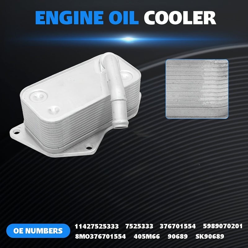 Oil Cooler 11427525333 Compatible With BMW 128i 228i 320i Up To 2019 - Image 2