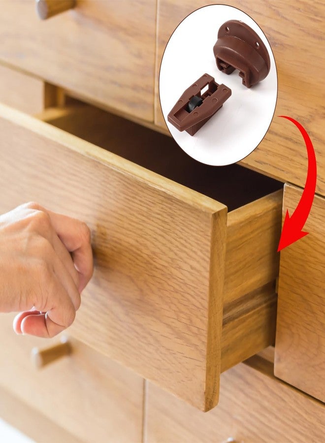 ROPCIA 8 Sets Drawer Guide Kit, Enhanced Commercial Slide Style Drawers for Kenlin Rite-Trak II 168, Vaughan Bassett, Legacy, Replacement Dresser Drawer Slides Repair Kit with Roller - Image 5