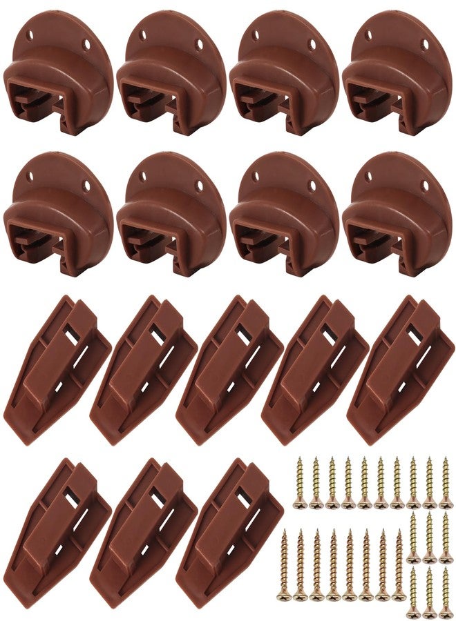 ROPCIA 8 Sets Drawer Guide Kit, Enhanced Commercial Slide Style Drawers for Kenlin Rite-Trak II 168, Vaughan Bassett, Legacy, Replacement Dresser Drawer Slides Repair Kit with Roller - Image 1