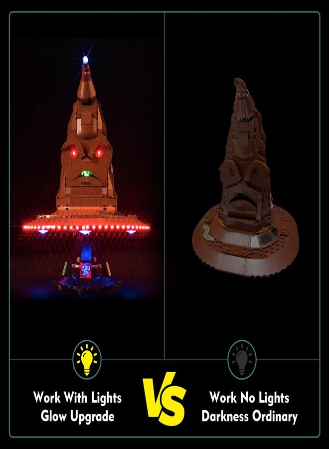 VONADO LED Light Kit for Talking Sorting Hat 76429 (No Models Only Light) Creative Lighting Set Accessories Compatible with Ho-g-Warts Hat 76429 Building Set, Small - Image 3