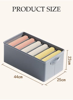 DUNISO 3pcs Wardrobe Clothes Organizer Foldable Closet Storage Organizer for Clothes Jeans Washable Closet Storage Boxes with Carrying Handles Cube Storage Bin for Home Bedroom Office  - Image 4