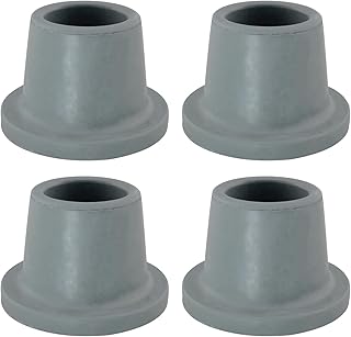 MEETOOT 4pcs 1-1/8" ID Straight Rubber Tips Non Slip Shower Bench Tub Transfer Benches Suction Cup Feet for Shower - Image 1