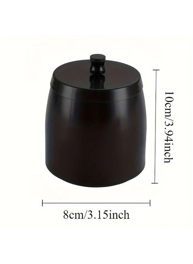 2 PCS Black Smokeless Stainless Steel Ashtray with Lid for Home Office Outdoor Use - Image 4