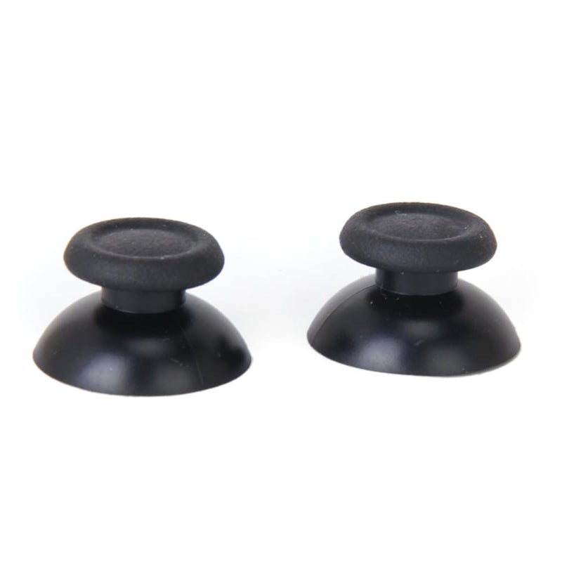 Mushroom Joystick Caps Easy to Install Comfortable Grip Black Replacement Pair - Image 2