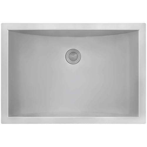 Ruvati 16 x 11 inch 16 Gauge Stainless Steel Bathroom Sink - Rectangular Bathroom Sink with Brushed Finish hides scratches, Easy-to-Clean Undermount Sinks - RVH6107 - Image 3