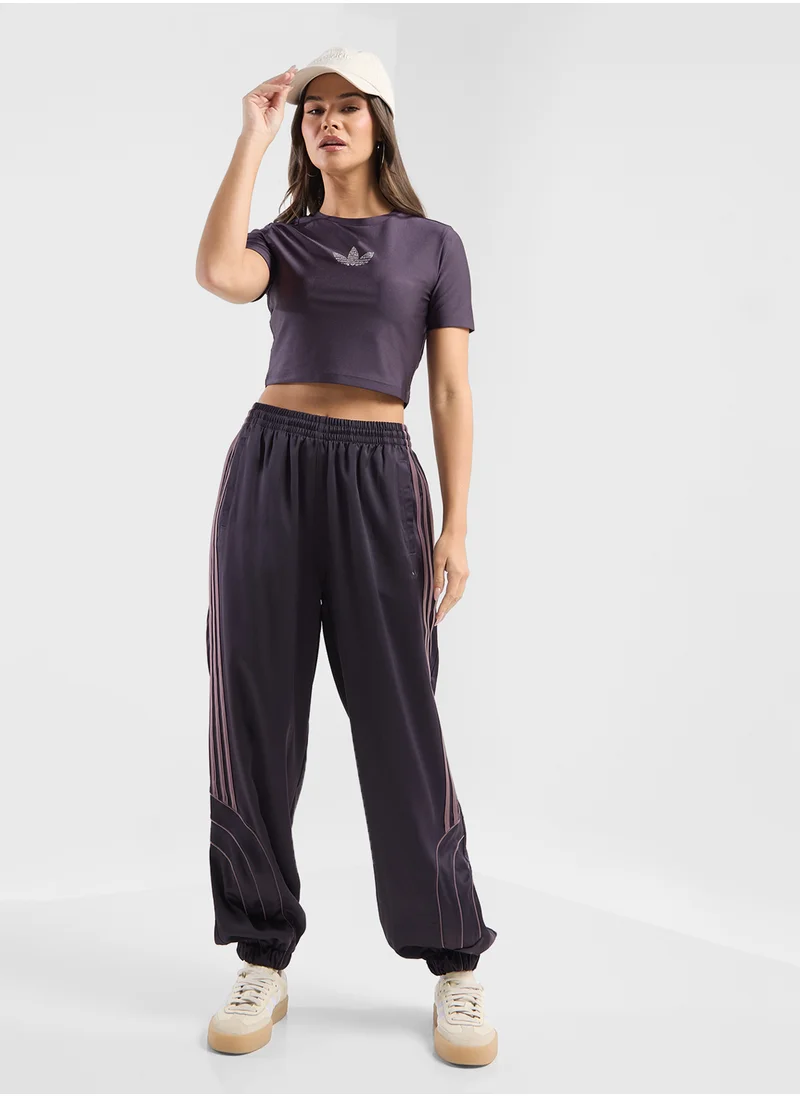 اديداس اوريجينالز Rhinestone Trefoil T-Shirt