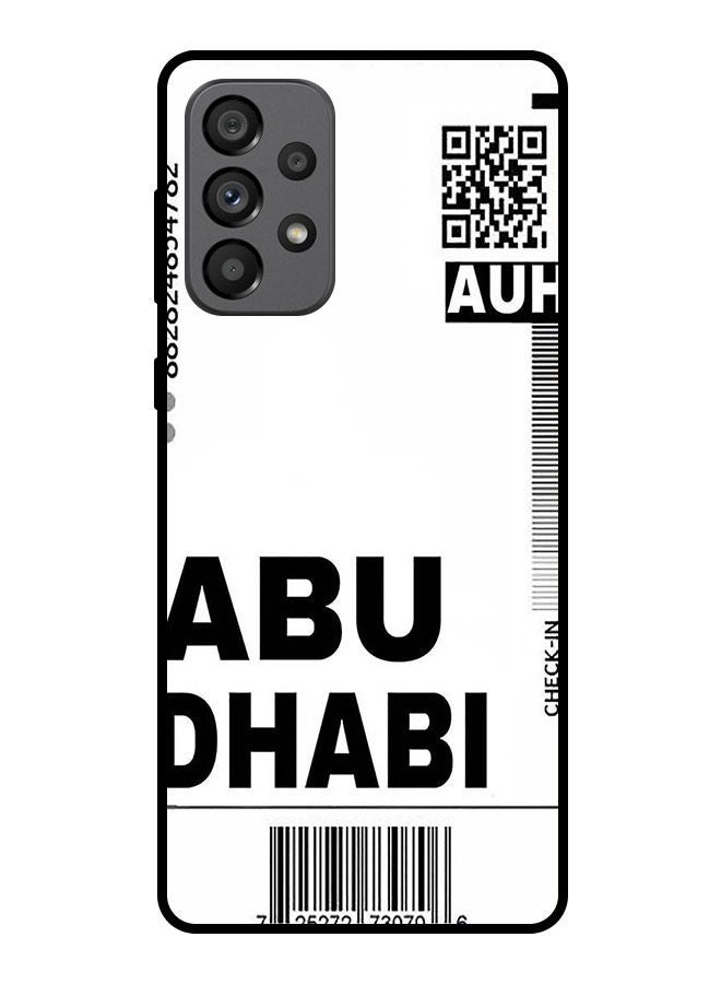 Theodor Protective Case Cover For Samsung Galaxy A73 5G     AUH boarding pass - Image 1