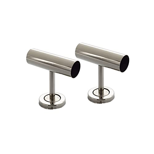 RAB Bracket Stainless Steel Elegant Curtain Bracket with Centre Supports Accessories (Code:- BKT T, Finish- CP, Pack of 2 pcs)(32460) - Image 1
