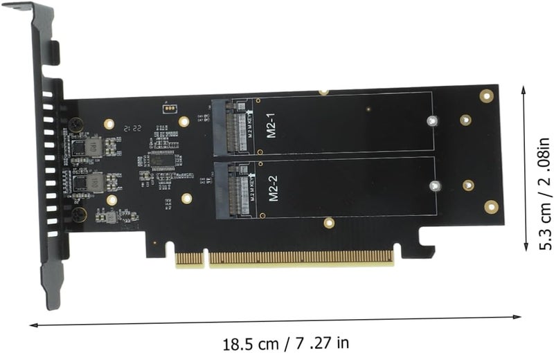 بطاقة تحويل NVME SSD إلى منفذ PCI-E من Homoyoyo، متوافقة مع الأنظمة التي تدعم التقسيم المزدوج، مع دعم ثنائي الجانب واستقرار عالي - Image 2