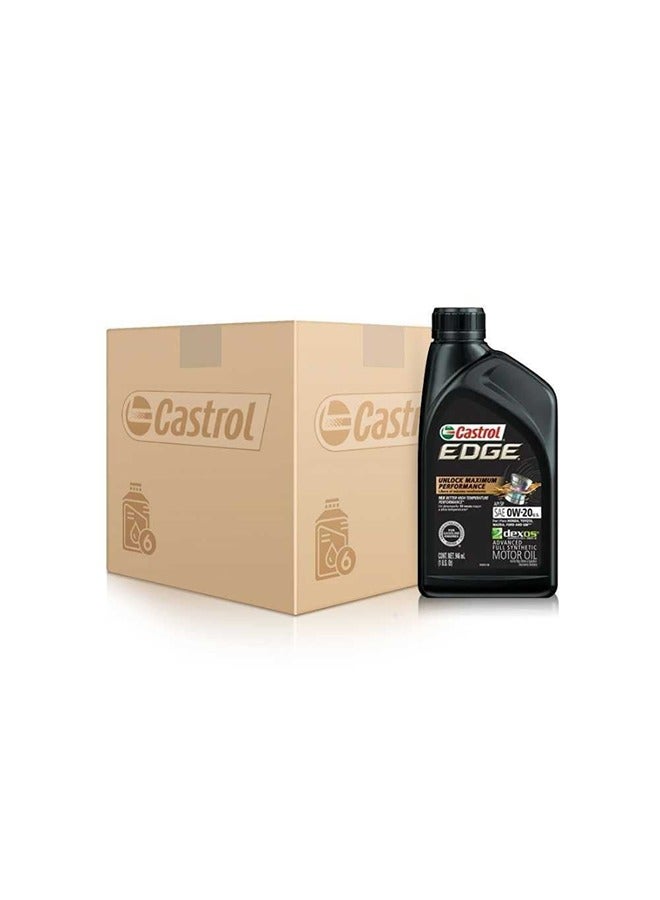 كاسترول زيت محرك كاسترول ايدج 0w20 واحد لتر امريكي كرتون 6 حبات