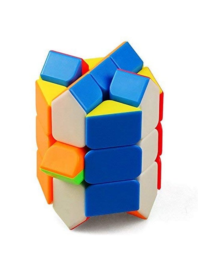 D ETERNAL - D ETERNAL YJ Yileng Fisher Cube High Speed Stickerless Magic Shape mod Brainteaser Puzzle Cube,Multicolor - Image 1