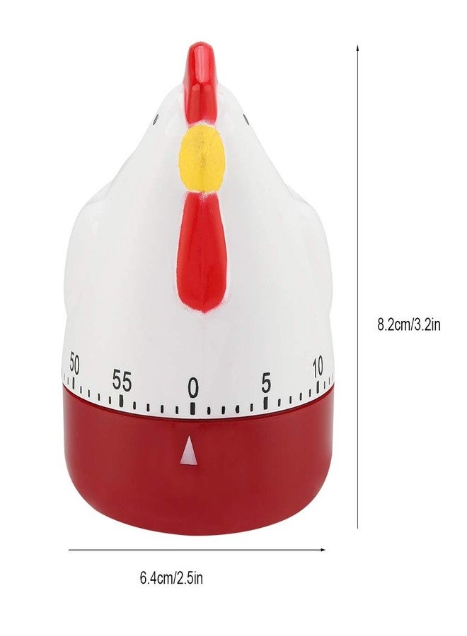 plplaaoo Mechanical Kitchen Cooking Alarm Clock,Portable Baking Timer, Lovely Chicken Shape Timer, 60 Minutes Kitchen Reminder Timer for Home Decor Timing Reminder, Kitchen Timer Countdown Timer - Image 3