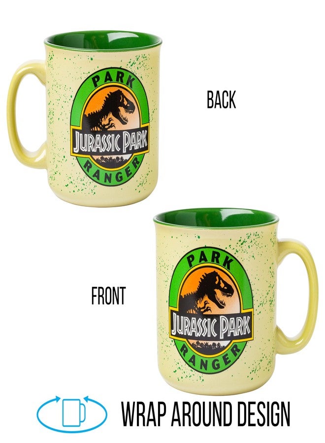 Silver Buffalo Jurassic Park Park Ranger Camper Style Ceramic Coffee Mug, 20 Ounces - Image 2