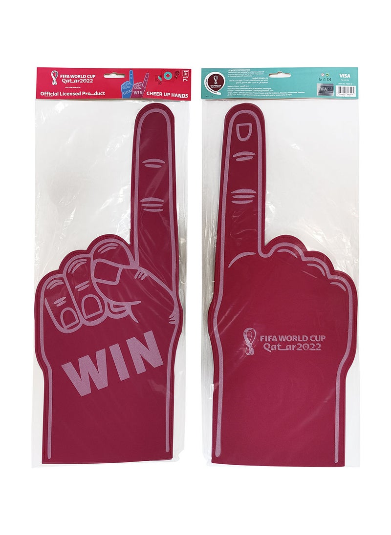 FIFA Foam Finger Team Color Cheerleading Hand Cheer Up Gesture Gloves Toy Photo Props For Sports Concert Party Favors Assortment x 1  - Image 4