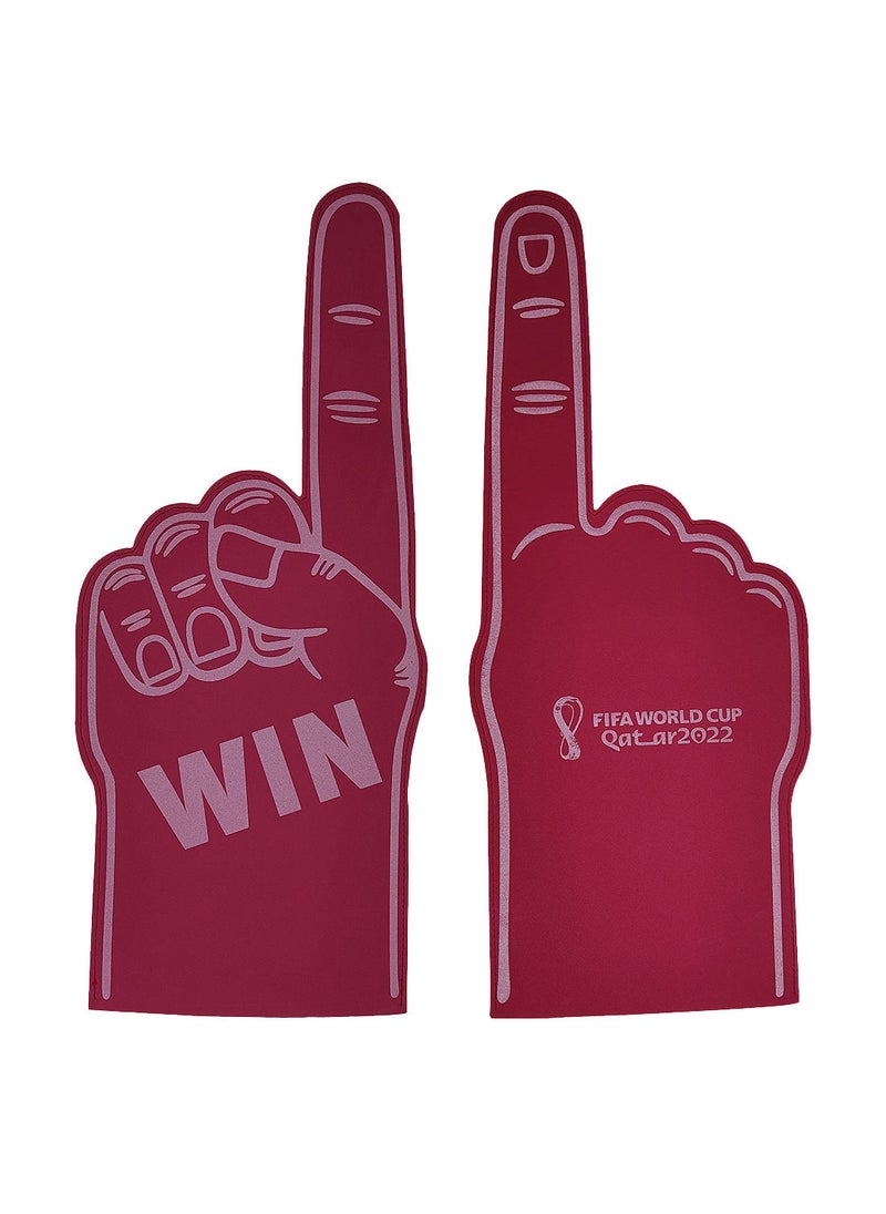 FIFA Foam Finger Team Color Cheerleading Hand Cheer Up Gesture Gloves Toy Photo Props For Sports Concert Party Favors Assortment x 1  - Image 1