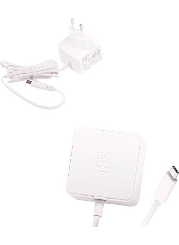 Robo World Raspberry Pi 4 Power Adapter 5.1V 3A Original White - pzsku/ZDEF04C5887237D2CF5C4Z/45/_/1737269415/2b3250af-c080-4305-b365-4d3e9fbc0bae