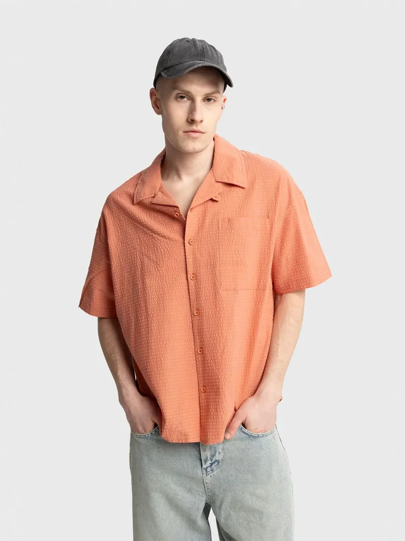جيستو GIESTO Textured Short Sleeve Shirt