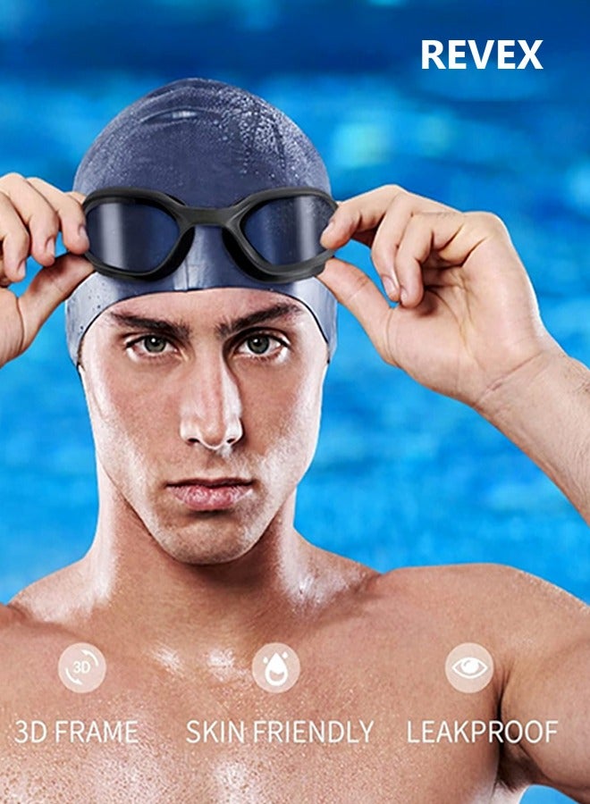 REVEX Professional Swimming Goggles Adult  Sports Swimming Eyewear Optical Lens HD Waterproof Anti Fog Big Frame Pool Glasses - Image 2