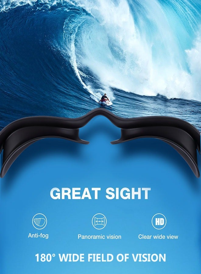 REVEX Professional Swimming Goggles Adult  Sports Swimming Eyewear Optical Lens HD Waterproof Anti Fog Big Frame Pool Glasses - Image 4