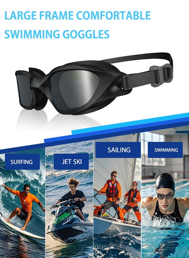 REVEX Professional Swimming Goggles Adult  Sports Swimming Eyewear Optical Lens HD Waterproof Anti Fog Big Frame Pool Glasses - Image 3