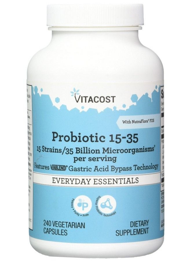 Vitacost Brand - Vitacost Probiotic 15 35 Billion 240 Capsules - Image 1